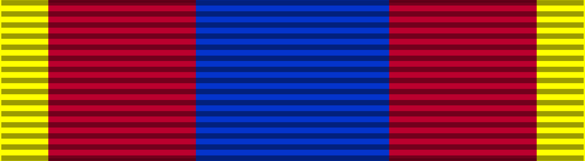 Medaille de la Defense Nationale Or ribbon.svg