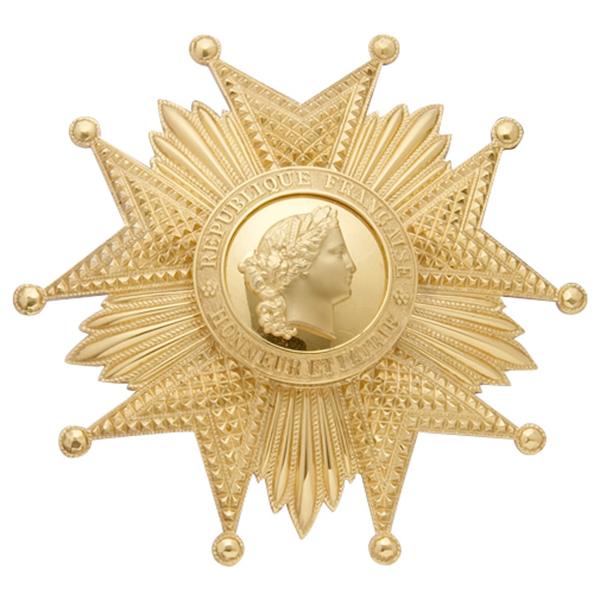 Plaque Grand Officier de la Legion Dhonneur argentPGOL